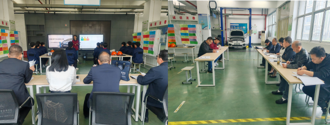 蘇陜協(xié)作謀共贏 示范展示促交流 —汽車專業(yè)程海波老師為陜西省中職校領導一行開展示范展示課