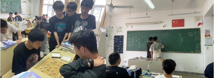 情系棋間顯身手 棋寄人生樂無窮 --汽車工程學(xué)院221532班舉行象棋、五子棋大賽