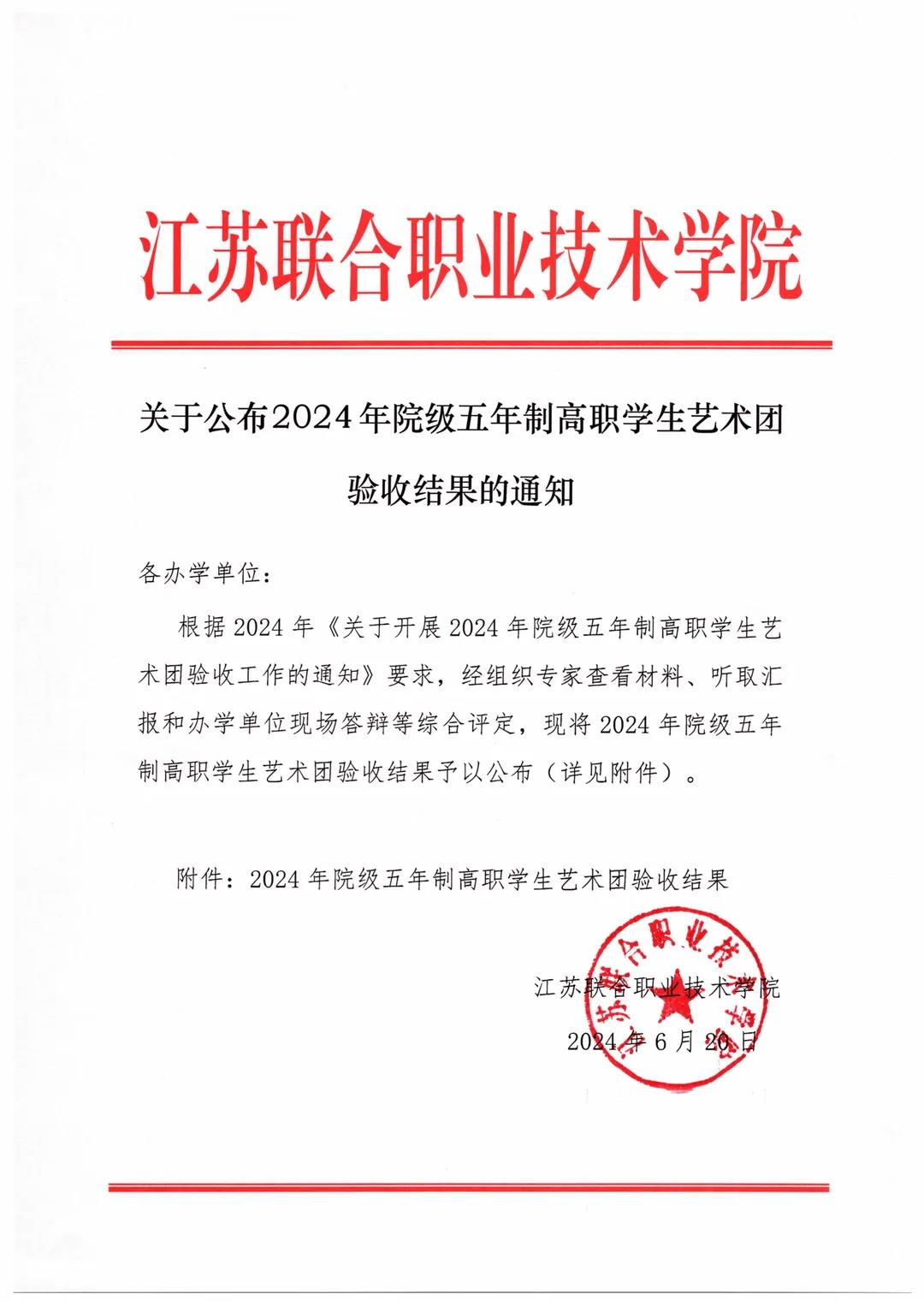 喜報(bào) ——我?！板a小交”藝術(shù)團(tuán)順利通過江蘇聯(lián)合職業(yè)技術(shù)學(xué)院五年制高職學(xué)生藝術(shù)團(tuán)驗(yàn)收